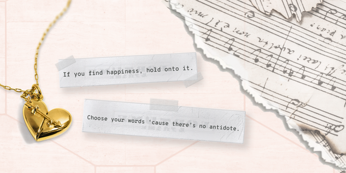 A blog post about meaningful song lyrics about life that you can wear in Fortune & Frame's lockets.
